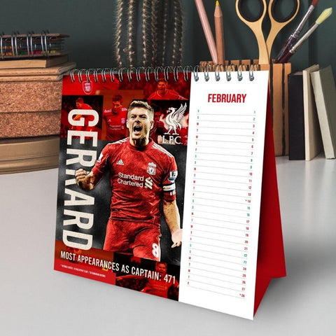 Liverpool FC Desktop Calendar 2025 - Sleek Choice UK