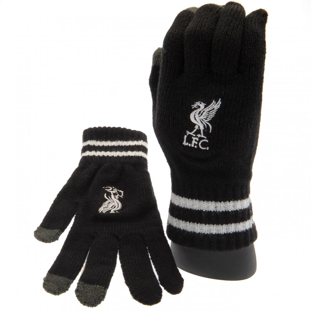 Liverpool FC Touchscreen Knitted Gloves Youths BK - Sleek Choice UK