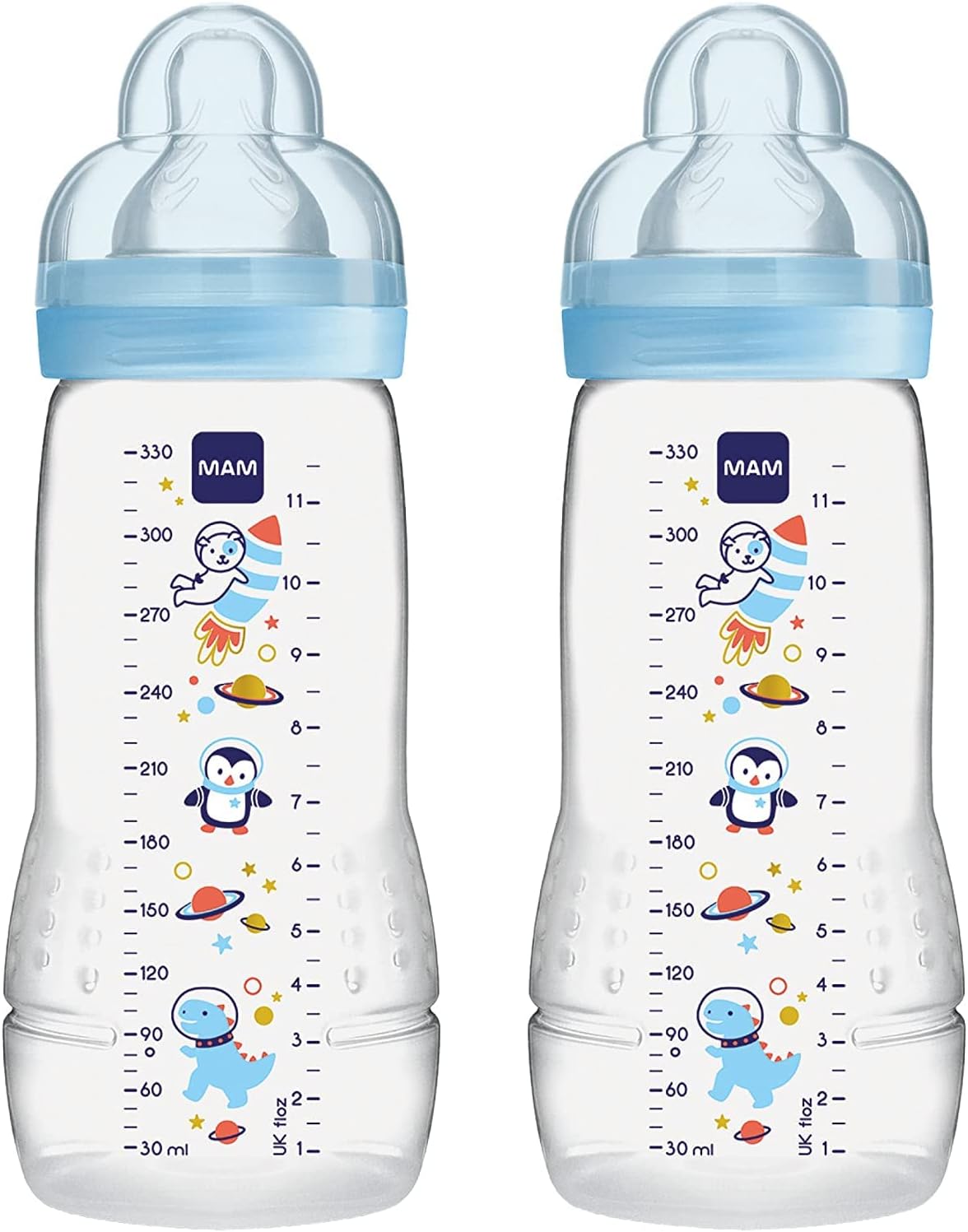 Easy Active Baby Bottle Twin Pack 4+ Months - Sleek Choice UK