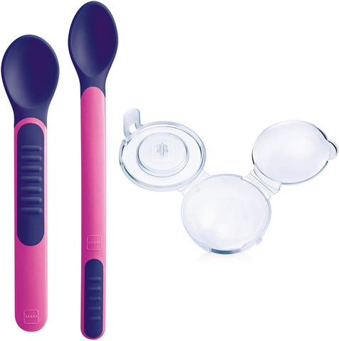 Mam Heat Sensitive Spoons & Cover - Sleek Choice Uk