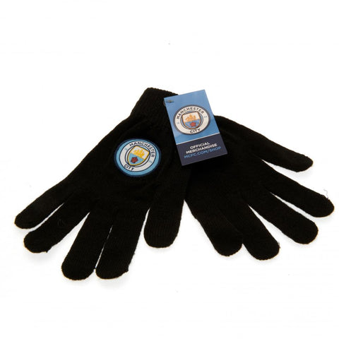 Manchester City FC Knitted Gloves Junior - Sleek Choice UK