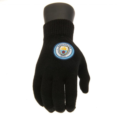 Manchester City FC Knitted Gloves Junior - Sleek Choice UK