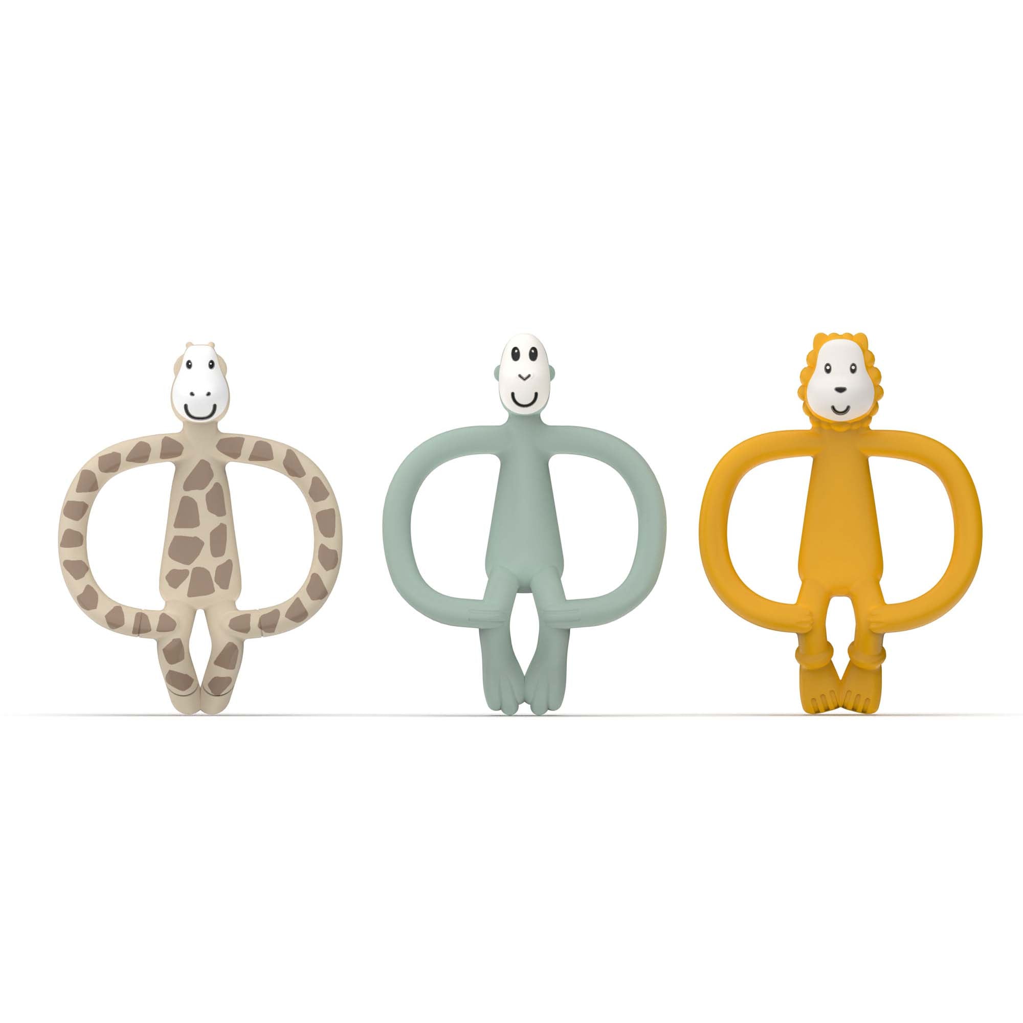 Matchstick Monkey Animal Teether Gift Set 3 Pack - Sleek Choice UK