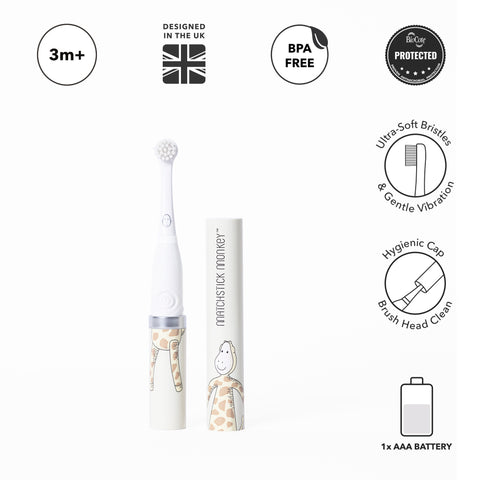 Matchstick Monkey Baby Electric Sonic Toothbrush Giraffe - Sleek Choice UK