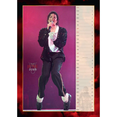 Michael Jackson A3 Calendar 2025 - Sleek Choice UK