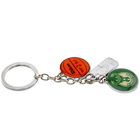 Milwaukee Bucks Charm Keyring - Sleek Choice UK
