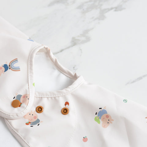Bibadoo Coverall Weaning Bib George Pig