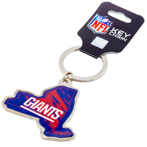 New York Giants State Shape Keyring - Sleek Choice UK
