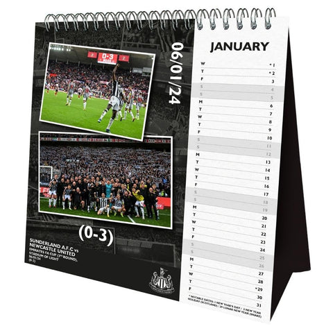 Newcastle United FC Desktop Calendar 2025 - Sleek Choice UK