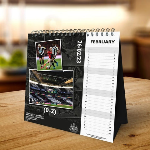 Newcastle United FC Desktop Calendar 2025 - Sleek Choice UK