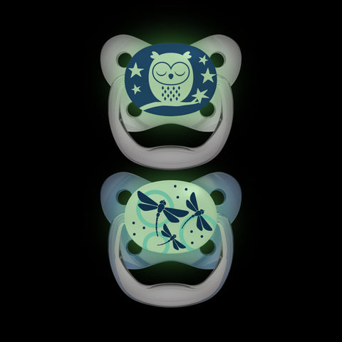 Dr Brown's Prevent Shield Soother Glow In Dark Blue 0-6 Months - Sleek Choice
