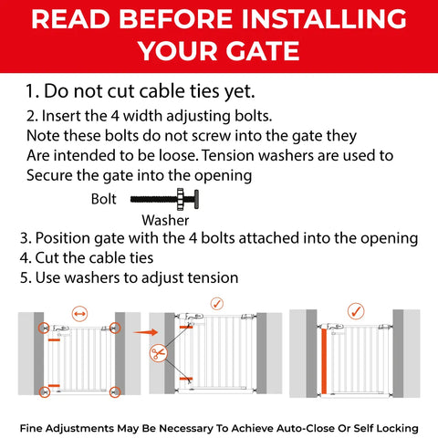 Callowesse Metal Mesh Baby Stair Gate - Glacial White