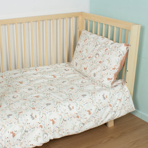 Purflo Toddler Duvet Cover & Pillowcase Storybook Nutmeg - Sleek Choice UK