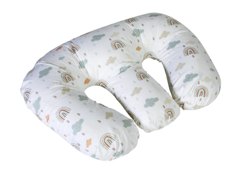 Cuddles Collection 4 in 1 Twin Nursing Pillow Rainbow