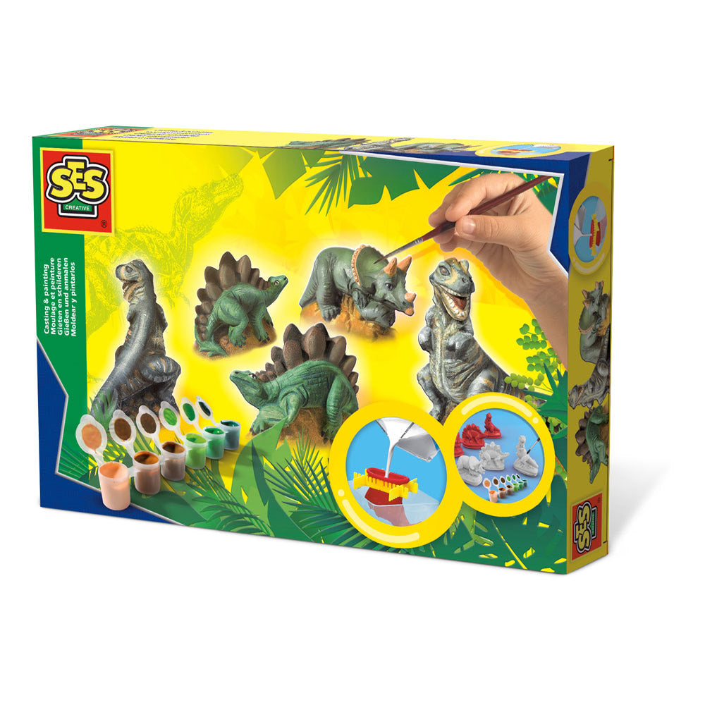 SES CREATIVE Children's Dinosaurs Casting and Painting Set - Sleek Choice UK