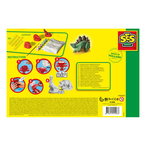SES CREATIVE Children's Dinosaurs Casting and Painting Set - Sleek Choice UK