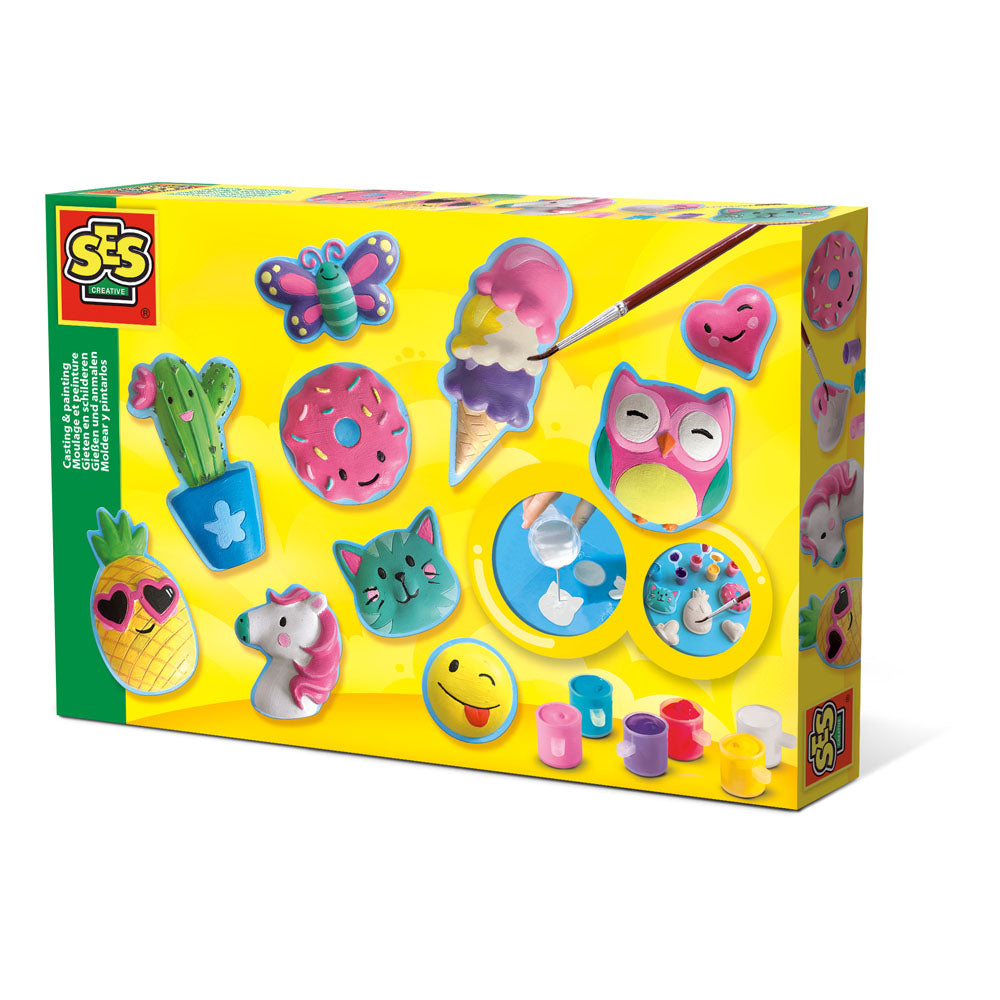 SES CREATIVE Happy Figures Casting & Painting Kit -  Sleek Choice UK