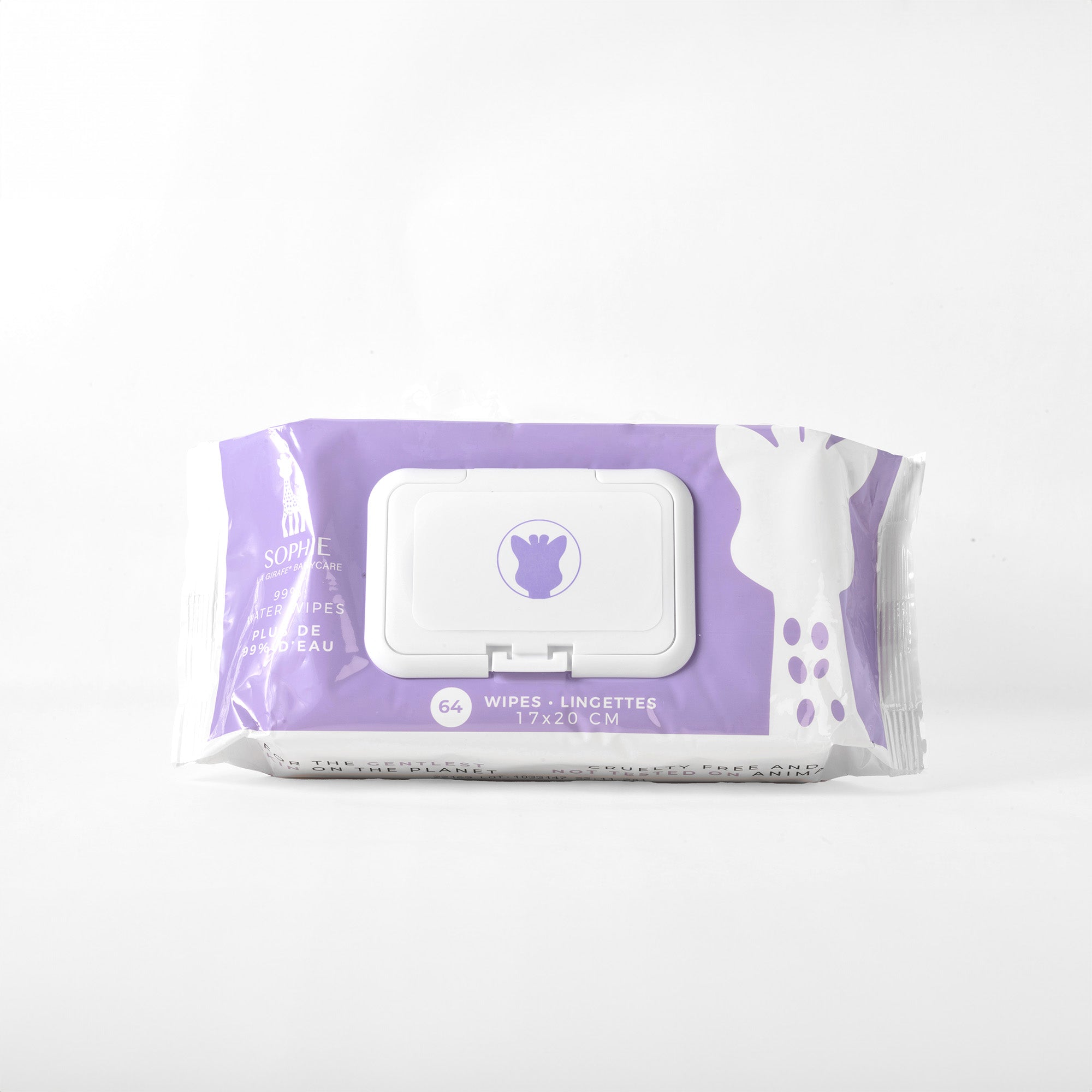 Sophie La Girafe Babycare 99% Water Wipes 64 Pack - Sleek Choice UK