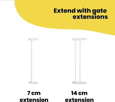 Securetech Flat Step Gate White - Sleek Choice UK