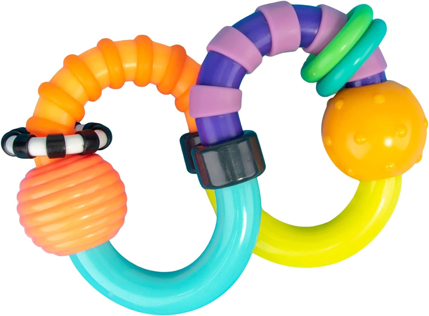 Sassy Baby Twist-A-Roo Twist & Turn Rattle - Sleek Choice UK