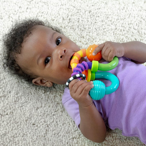 Sassy Baby Twist-A-Roo Twist & Turn Rattle - Sleek Choice UK