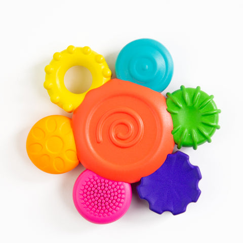 Sassy Silicone Flower Rattle Teether - Sleek Choice UK