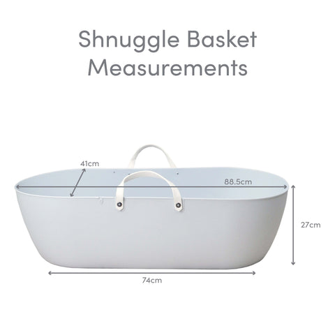 Shnuggle Classic Moses Basket Pebble Grey - Sleek Choice