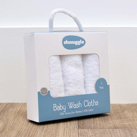 Shnuggle Baby Wash Cloths Pack Of Three - Sleek Choice UK