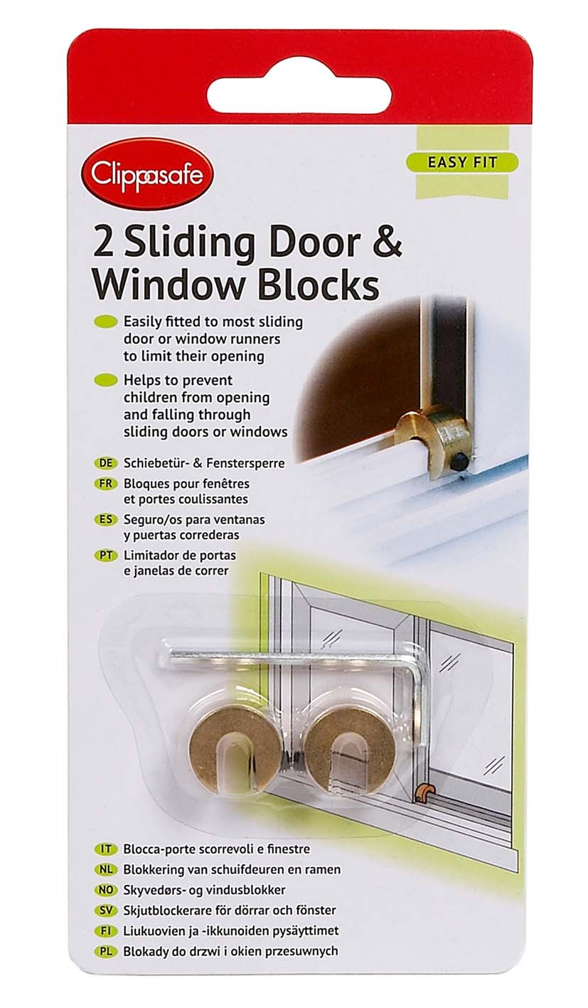 Clippasafe Sliding Window & Door Blocks - Sleek Choice UK