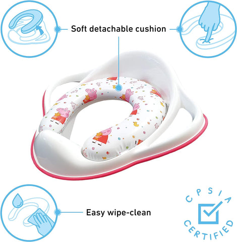 Solution Toilet Training Seat Padded Peppa Pig - Sleek Choice UK