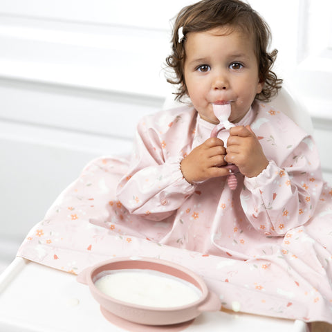 Bibado Coverall Weaning Bib Botanical Bunnies