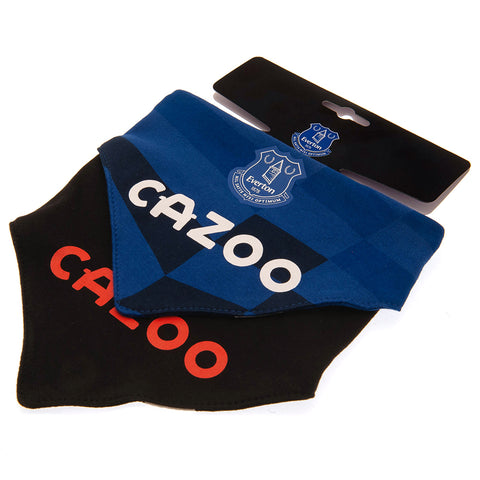 Everton FC 2 Pack 100% Cotton Bibs