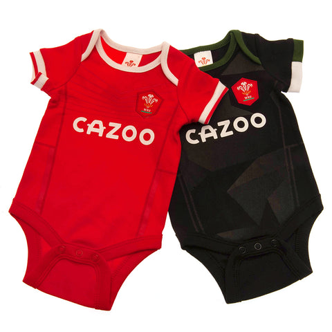 Wales RU 2 Pack Baby Bodysuit PC 3-9 Months - Sleek Choice UK