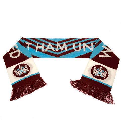 West Ham United FC Retro 1976 Scarf - Sleek Choice UK