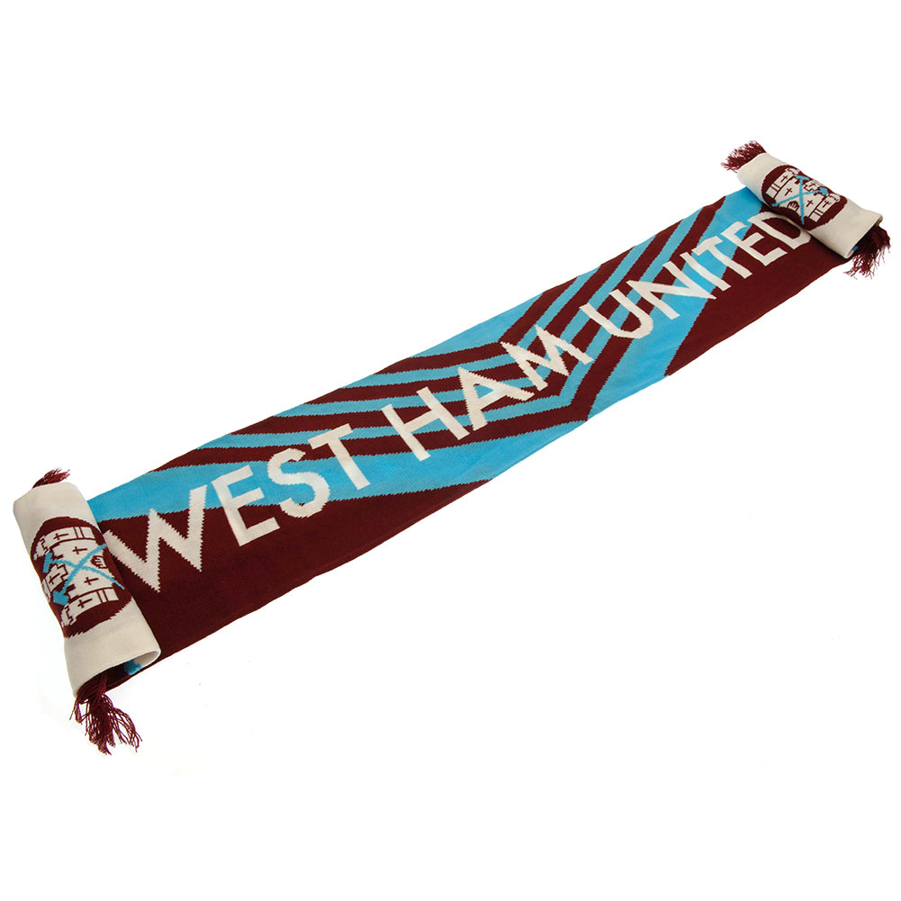 West Ham United FC Retro 1976 Scarf - Sleek Choice UK