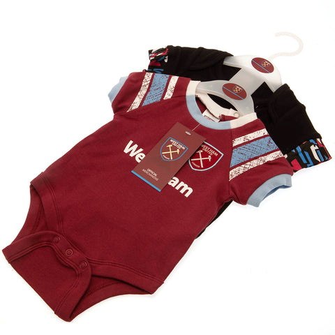 West Ham United FC 2 Pack Bodysuit ST - Sleek Choice UK