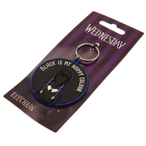 Wednesday PVC Keyring Happy Colour