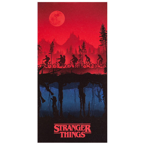 Stranger Things Towel Upside Down