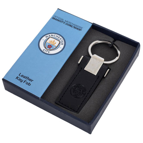 Manchester City FC Leather key Fob Keyring