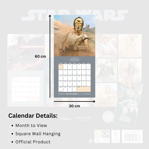 Star Wars Square Calendar 2026