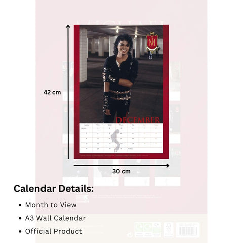 Michael Jackson A3 Calendar 2026