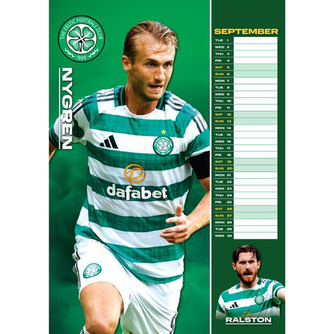 Celtic FC A3 Calendar 2026