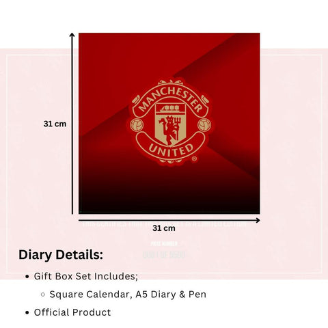 Manchester United FC Calendar & Diary Musical Gift Box 2026