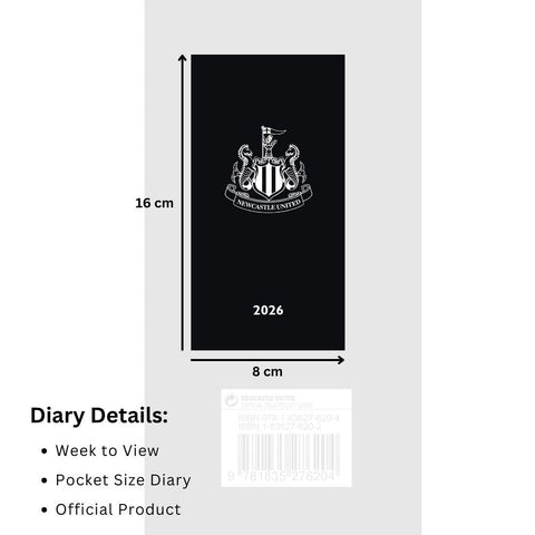 Newcastle United FC Slim Diary 2026
