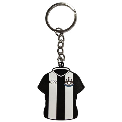 Newcastle United FC Home Shirt Keyring & Badge Set