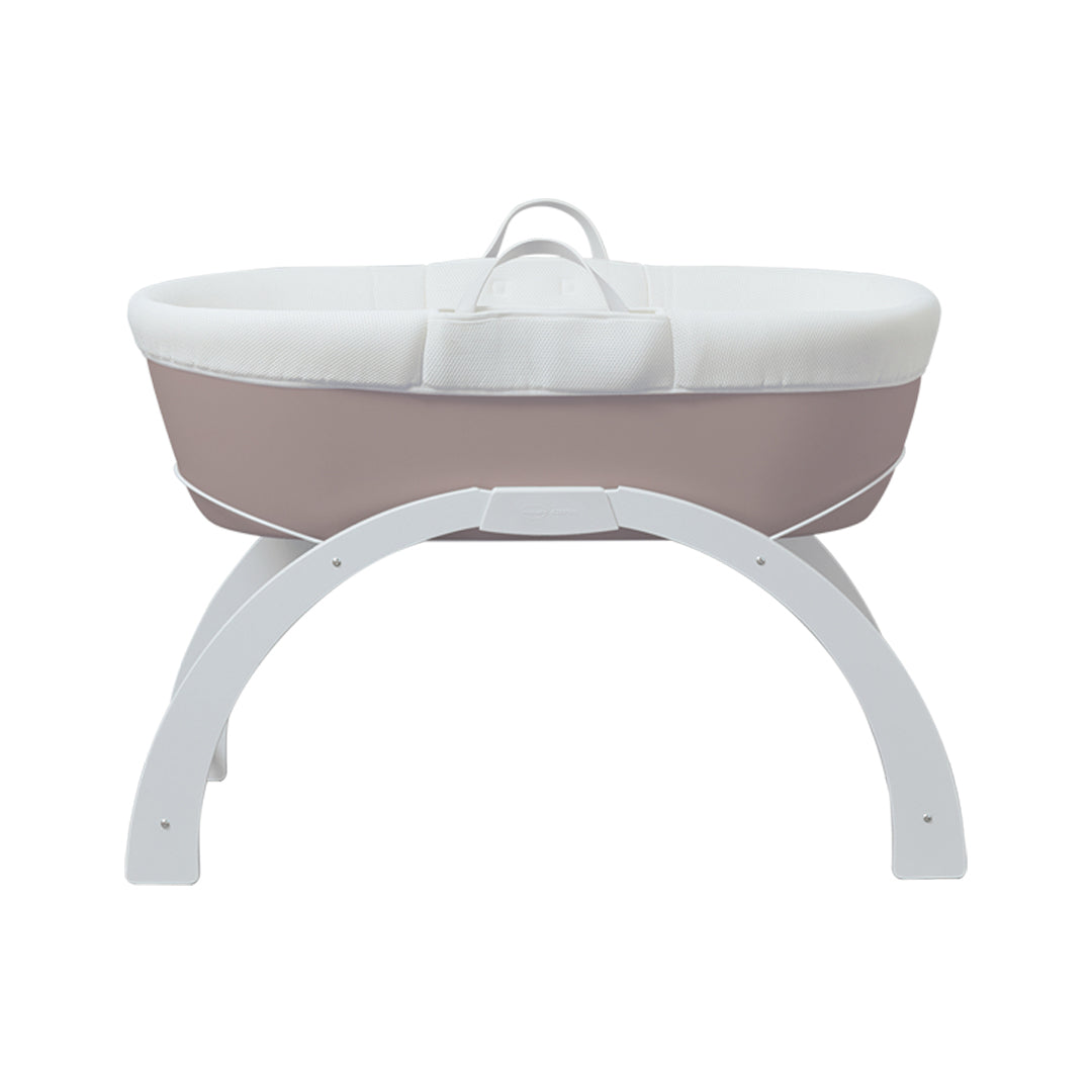 Shnuggle Dreami Moses Basket and Stand Taupe - Sleek Choice