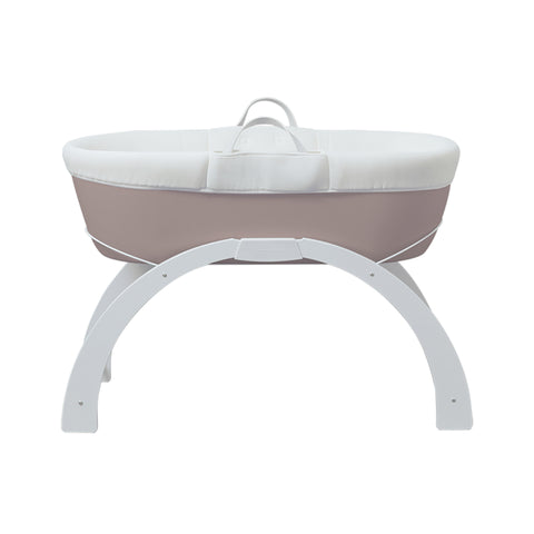 Shnuggle Dreami Moses Basket and Stand Taupe - Sleek Choice