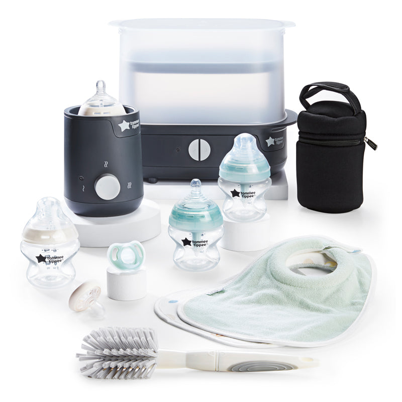 Tommee Tippee Feeding Set with Steam Steriliser, Bottles & Warmers - Sleek Choice UK