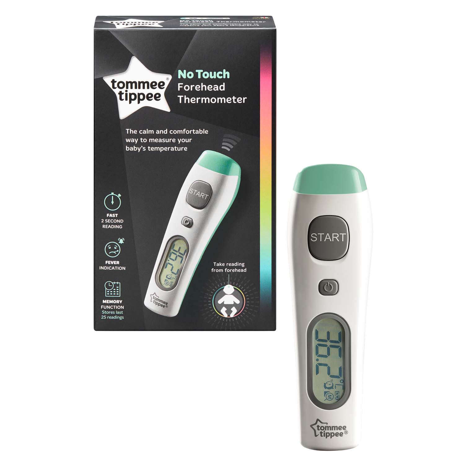 Tommee Tippee Babycare No Touch Forehead Thermometer - Sleek Choice UK