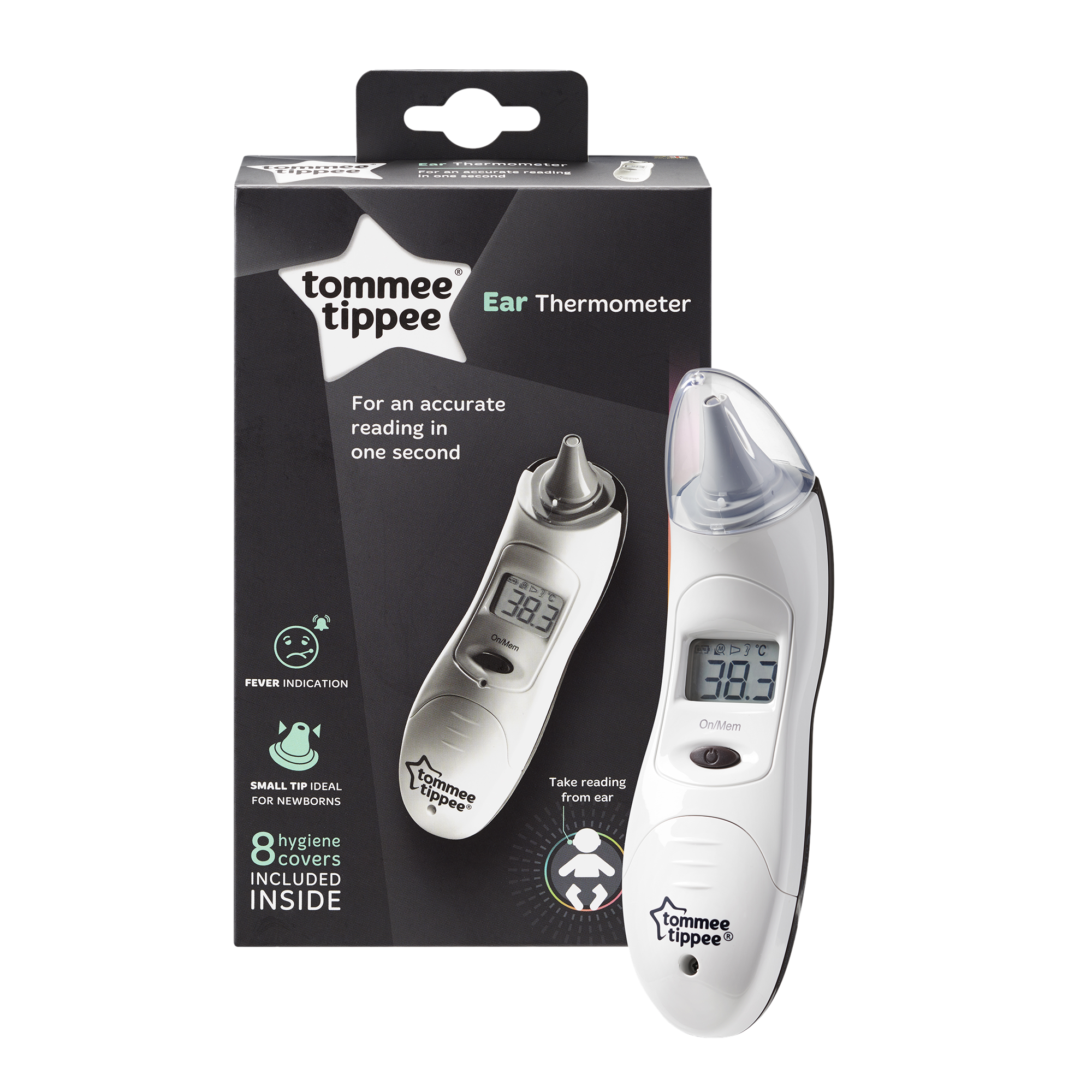 Tommee Tippee Closer To Nature Digital Ear Thermometer - Sleek choice Uk